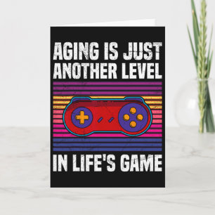 Alternde Gamer sind nur eine weitere Ebene Retro V Karte