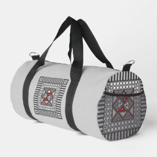Alternierende Geometrie Duffle Bag