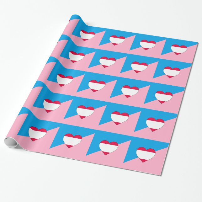 ALTERS-SPIEL-STOLZ-FLAGGE GESCHENKPAPIER (Ungerollt)