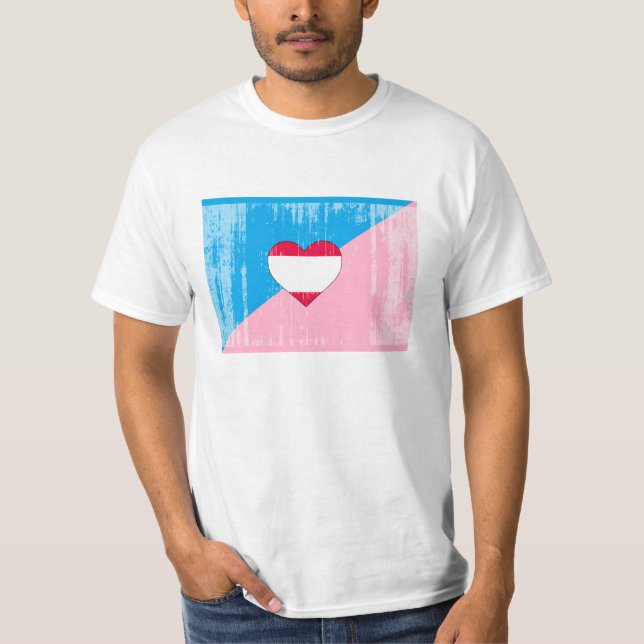 ALTERS-SPIEL-STOLZ-FLAGGE T-Shirt (Vorderseite)