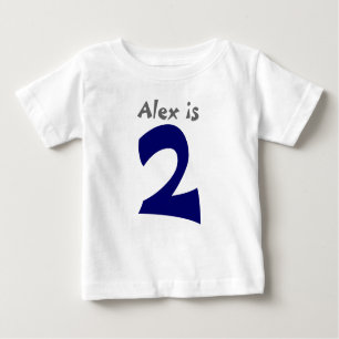 Alters-und Namen-kundengerechtes 1. Baby T-shirt