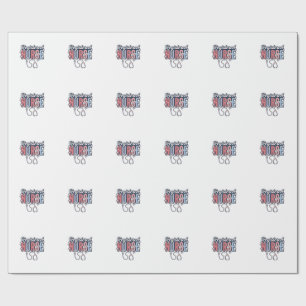 Altersgerechtes Krankenpfleger-Vektor-Shirt-Design Geschenkpapier