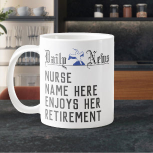 Altersgeschenk für eine Krankenschwester. Remüde N Jumbo-Tasse