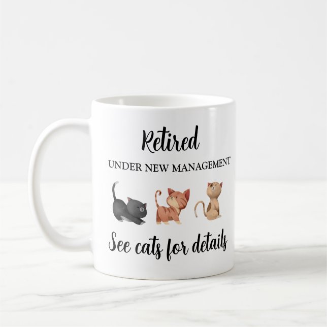 Altersgeschenk für Katzenrüber, Tasse für das Ruhe (Links)