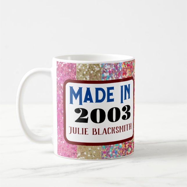 Altersgeschenk zum 21. Geburtstag 2004 Kaffeetasse (Links)