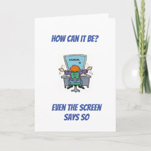 **ALTERSHUMOR / SIE SEHEN FÜR IHR ALTER GUT AUS**  KARTE