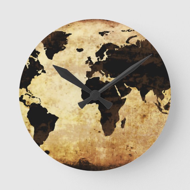 Alterskarte Runde Wanduhr (Vorderseite)
