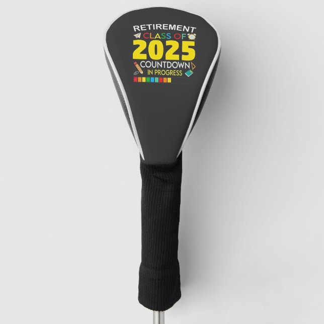 Altersklasse 2025 Countdown im Prozess Golf Headcover (Vorderseite)