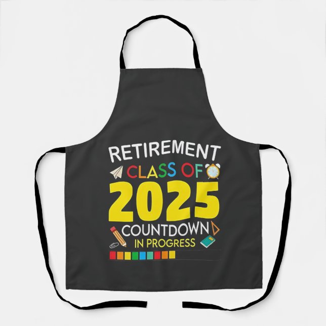 Altersklasse 2025 Countdown im Prozess Schürze (Vorderseite)