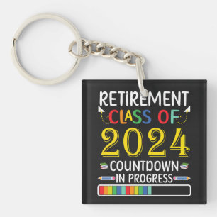 Altersklasse des Countdown-Lehrers 2024 Schlüsselanhänger