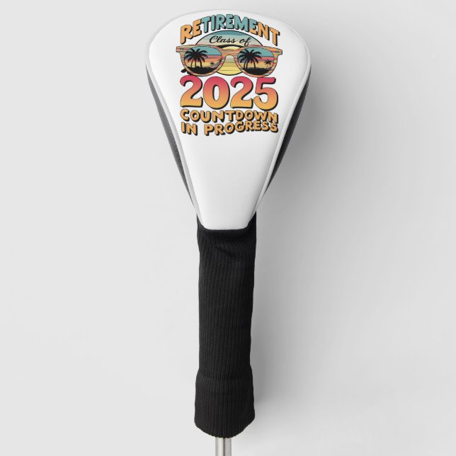 Altersklasse des laufenden Countdown 2025 Golf Headcover (Vorderseite)