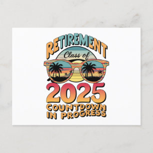 Altersklasse des laufenden Countdown 2025 Postkarte