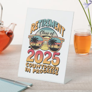 Altersklasse des laufenden Countdown 2025 Sockelschild
