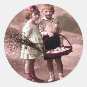 Altersmäßiges Ostern Runder Aufkleber