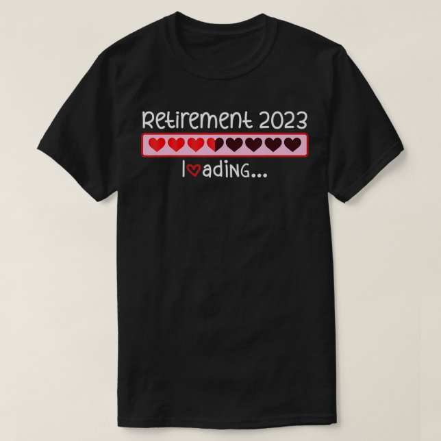Altersruhegeschäft 2023: Eingehende Countdown wird T-Shirt (Design vorne)