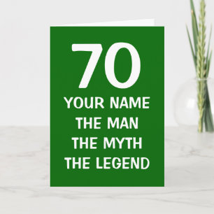 Altersspezifische Geburtskarte Die Mythos-Legend Karte