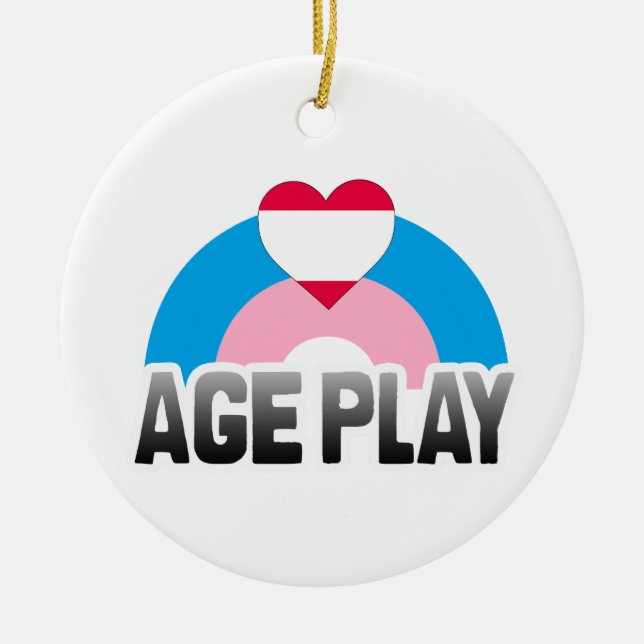 ALTERSSPiel REGENBOGEN Keramikornament (Vorne)