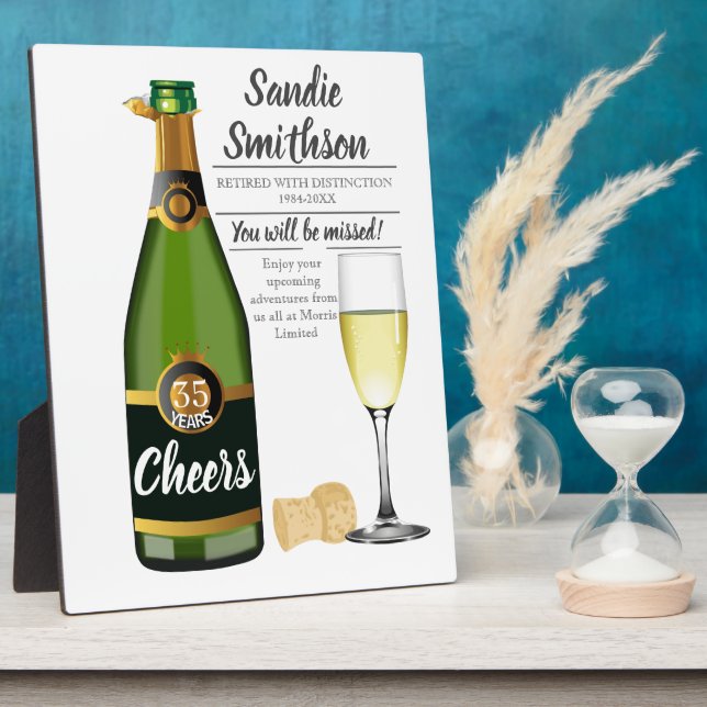 Altersvorsorge für Chef, Angestellter, lange Diens Fotoplatte (Seite)