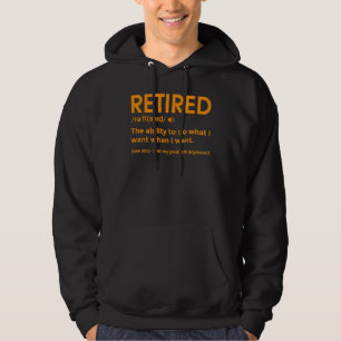Altersvorsorge Männer Frauen Zurückgezogene Defini Hoodie