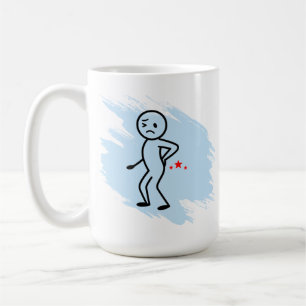 Alterungsbedingter Rückenschmerz Humor Benutzerdef Kaffeetasse