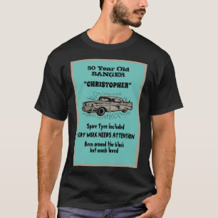 Altes 50. Geburtstag Joke Vintage Car Funny T-Shirt