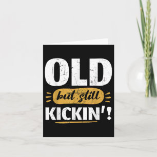 Altes, aber noch Kickspiel Funny wiedermüde Senior Karte