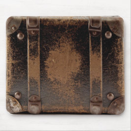 Altes abgenutztes Ledergepäck Mousepad