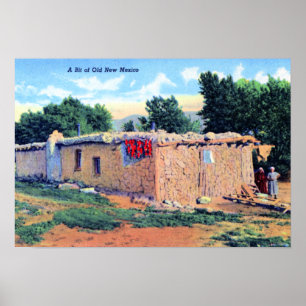 Altes Adobe Haus New Mexico Poster