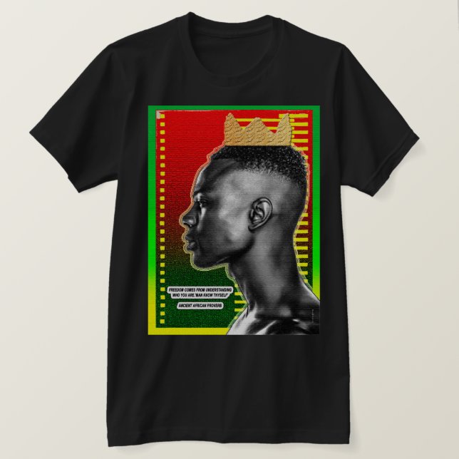 Altes afrikanisches Sprichwort T-Shirt (Design vorne)