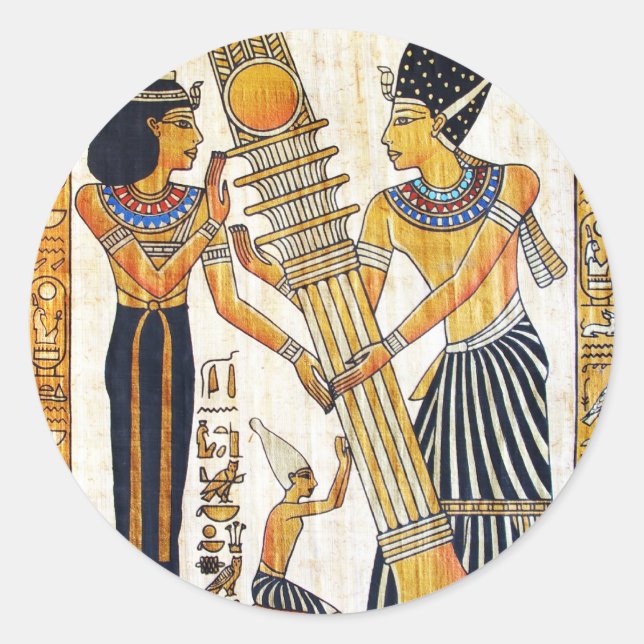 Altes Ägypten 1 Runder Aufkleber (Vorderseite)