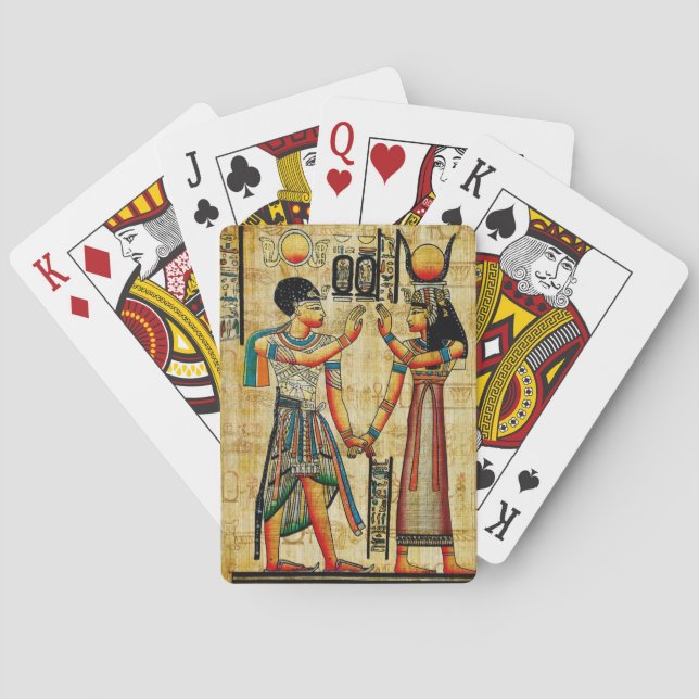 Altes Ägypten 5 Spielkarten (Rückseite)