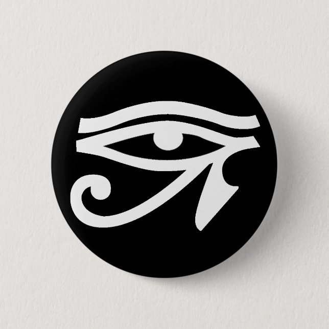 Altes Ägypten-Augen-Symbol-Knopf Button (Vorderseite)