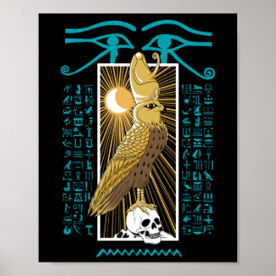 Altes Ägypten Falcon God Horus Poster