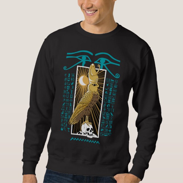 Altes Ägypten Falcon God Horus Sweatshirt (Vorderseite)