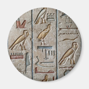 Altes Ägypten graviert Hieroglyphisches Geschenk Magnet