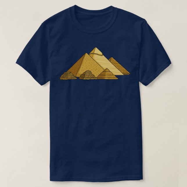 Altes Ägypten Große Pyramiden Geschichte Pyramide T-Shirt (Design vorne)
