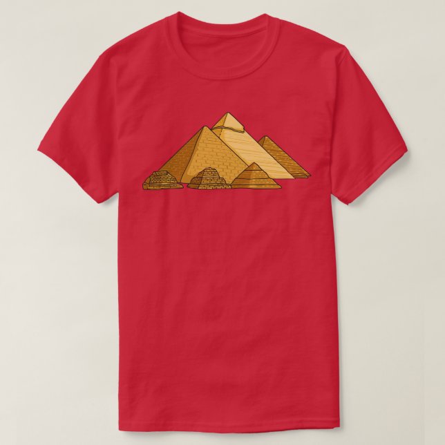 Altes Ägypten Große Pyramiden Geschichte Pyramide T-Shirt (Design vorne)