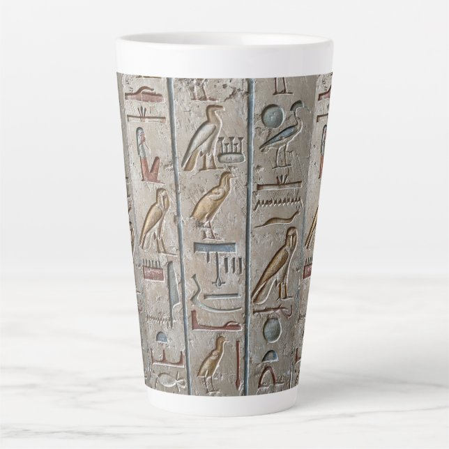 Altes Ägypten Hieroglyphische Sprache Gravur Pharo Milchtasse (Vorderseite)