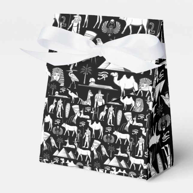 Altes Ägypten Hieroglyphisches Symbol Muster Geschenkschachtel (Vorderseite)