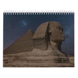 Altes Ägypten mit Pyramiden, Sphinx-Tempel Kalender