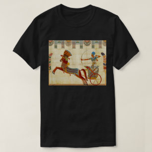 Altes Ägypten Pharao Ramses II. Pferde Papyrus T-Shirt