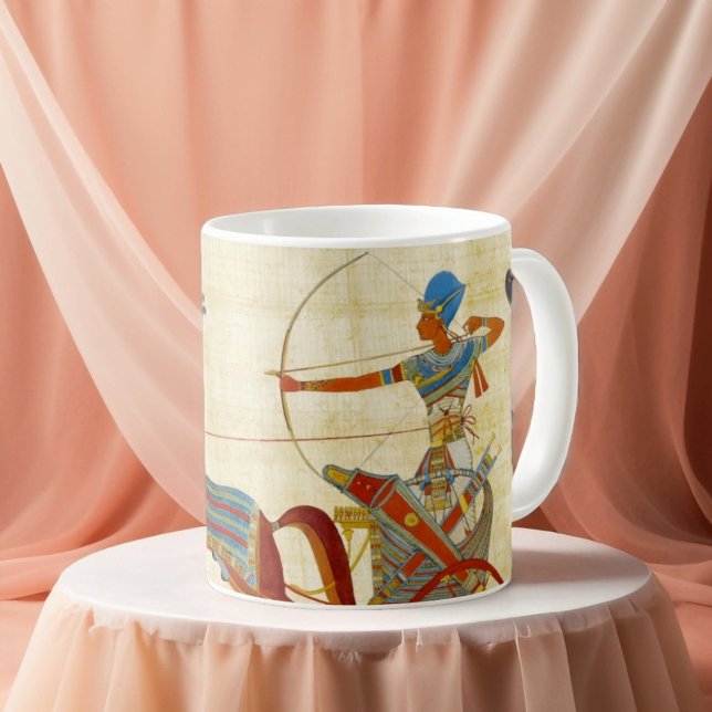 Altes Ägypten Pharaoh Ramesses II Pferde Papyrus Kaffeetasse (Von Creator hochgeladen)