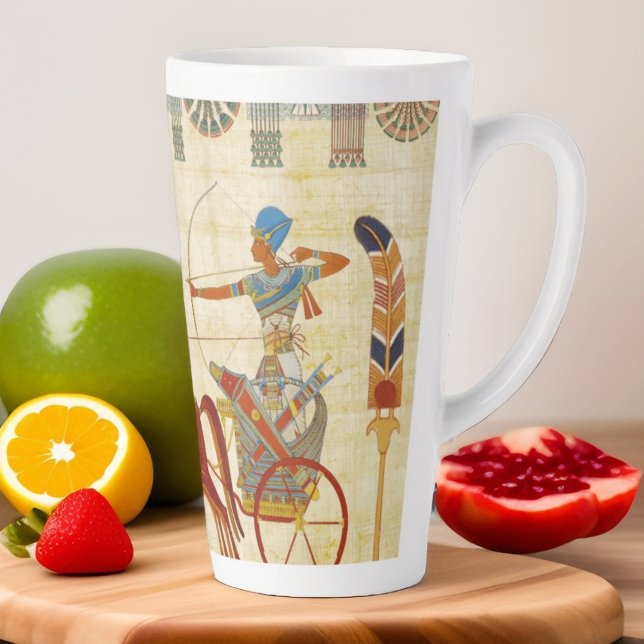Altes Ägypten Pharaoh Ramesses II Pferde Papyrus Milchtasse (Von Creator hochgeladen)