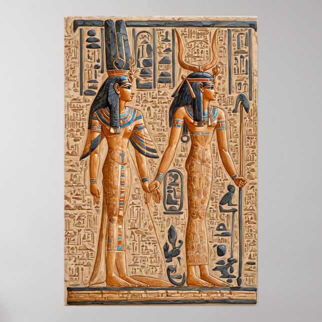 Altes Ägypten, Pharaonische Königin Hatshepsut | Poster (Vorne)