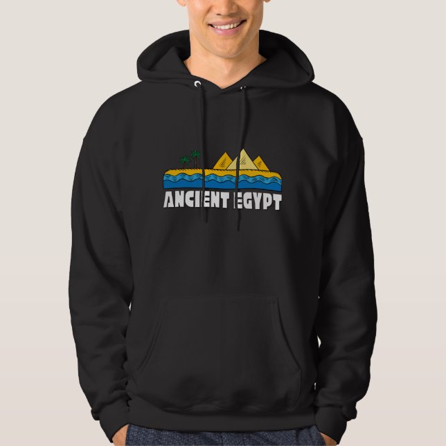 Altes Ägypten T Shirt, Pyramiden T-Shirt Hoodie (Vorderseite)