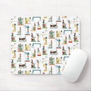 Altes Ägypten Vintage-Ägyptisches Muster Mousepad