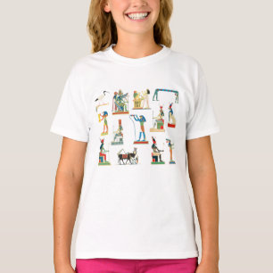 Altes Ägypten Vintage-Ägyptisches Muster T-Shirt
