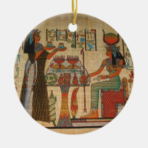 ALTES ÄGYPTEN-WAND-WANDGEMÄLDE KERAMIK ORNAMENT