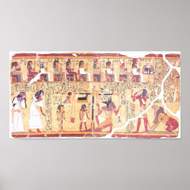 Altes ägyptisches Buch der Toten, das die Hea wieg Poster (Vorne)