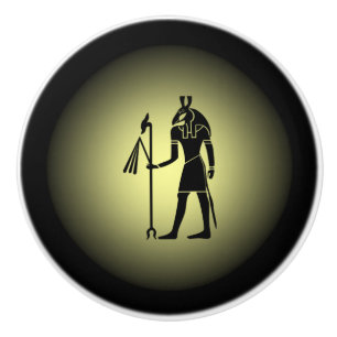 Altes ägyptisches ~ Hieroglyphen ~ auf Gold u. Keramikknauf